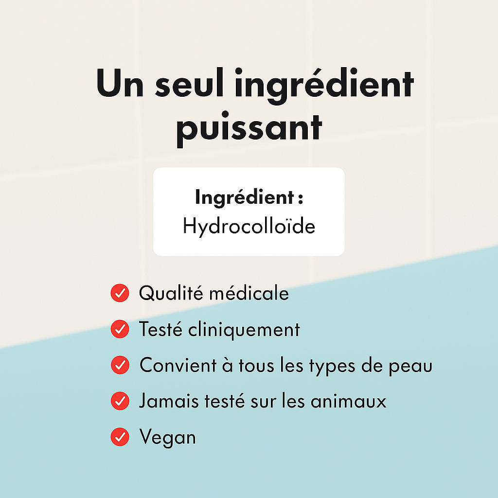 Patch anti-acné hydrocolloïde – 144 unités